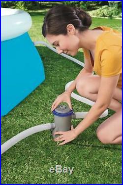 BestWay Fast Set Swimming Pool Round Inflatable Above Ground With Filter Pump