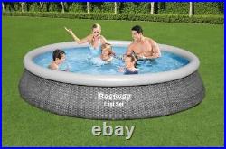 BestWay Inflatable Above Ground Pool Fast Set with Filter Pump 13 ft / 3.96 m