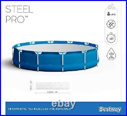 BestWay Steel Pro Frame Swimming Pool Set Round Above Ground