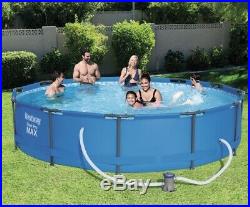 BestWay Steel Pro Frame Swimming Pool Set Round Above Ground 12ft x 30cm BW56062