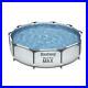 BestWay Steel Pro Frame Swimming Pool Set Round Above Ground With Repair Patch