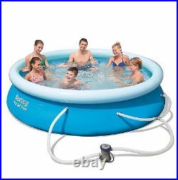 Bestway 10' x 30 Fast Set Inflatable Above Ground Swimming Pool with Filter Pump