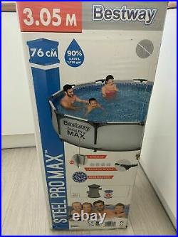 Bestway 10ft Steel Pro Max Above Ground Swimming Pool? Filter Pump? Fast Postage