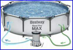 Bestway 12ft Steel Pro Max Swimming Pool Pump and Cover