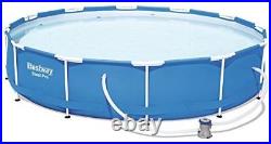 Bestway 12ft x 30 Steel Pro Family Swimming Pool & Pump Filter Set Above Ground