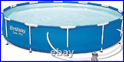 Bestway 12ft x 30 Steel Pro Family Swimming Pool & Pump Filter Set Above Ground
