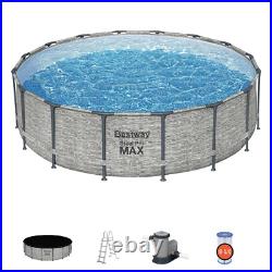 Bestway 12ft x 39.5 Steel Pro MAX Round Above Ground Swimming Pool