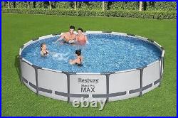 Bestway 14ft Steel Pro Max 4.27m x 84cm Round Outdoor swimming Pool Set 56595