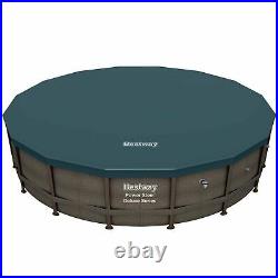 Bestway 14ft x 42in Power Steel Deluxe Above Ground Swimming Pool Set and Pump