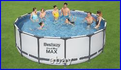 Bestway 14ft x 48in Steel Pro Max Pool Set Above Ground Swimming Pool BW5612X