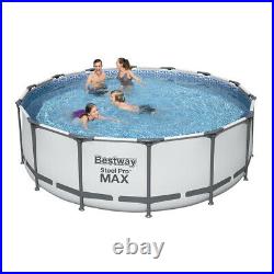 Bestway 15FT Steel Pro Max Round Above Ground Garden Swimming Pool 457x122cm