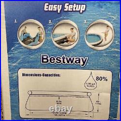 Bestway 15ft x 42 Fast Set Rattan Above Ground Pool with Filter, Pump & Ladder