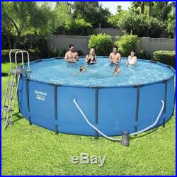 Bestway 15ft x 48 Steel Pro MAX Above Ground Frame Swimming Pool Set (56438)