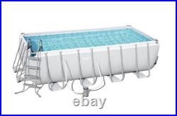 Bestway 16ft Rectangular Steel Pro Frame Set Above Ground Swimming Pool BW56670