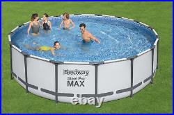 Bestway 16ft x 48in Steel Pro Max Pool Set Above Ground Swimming Pool (19,480L)