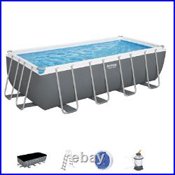 Bestway 16ft x 8ft Rectangular Pool, Sand Pump & Accessories