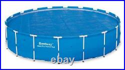 Bestway 18 Foot Round Above Ground Swimming Pool Solar Heat Cover (2 Pack)