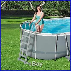 Bestway 18ft x 9ft Oval Power Steel Above Ground Swimming Pool Filter Pump & Acc