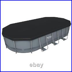 Bestway 18ft x 9ft x 48 Oval Power Steel Above Ground Swimming Pool