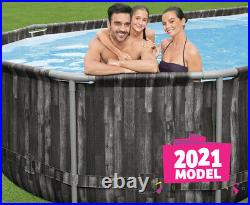 Bestway 24FT Oval Above Ground Power Steel Swimming Pool Set +Accessories