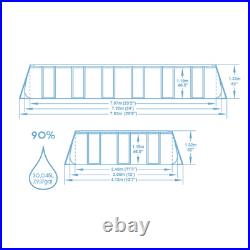 Bestway 24ft x 12ft Rectangular Above Ground Pool