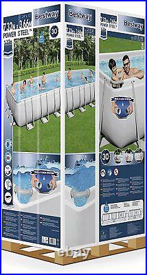 Bestway 24x12ft Ground Pool Frame Set Grey