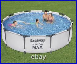 Bestway 3.05m Steel Pro Max Frame Pool Above Ground Swimming Paddling Pool