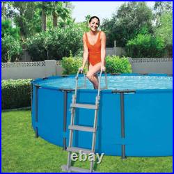 Bestway 4-Step Pool Safety Ladder Flowclear 122cm Above Ground Step Stairs