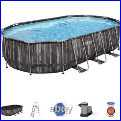 Bestway 5611R 20ft Power Steel Oval Pool 610x366x122cm