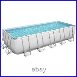 Bestway 5611Z Power Steel 21FT Rectangular Family Swimming Pool (640x274x132cm)