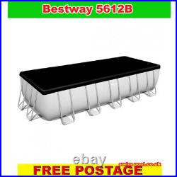 Bestway 5612B Power Steel Rectangular Above Ground Pool 21 ft