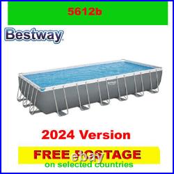 Bestway 5612B Power Steel Rectangular Above Ground Pool 21 ft