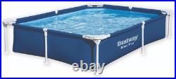 Bestway 56401 Steel Pro Pool Swimming Pool, Rectangle Above Ground Fast Set x