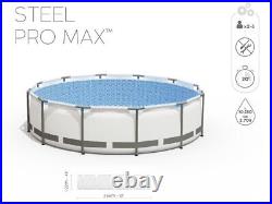 Bestway 56420 Pro Steel Swimming 12ft x 48 (3.66m x 1.22m) SET Ladder Cover F
