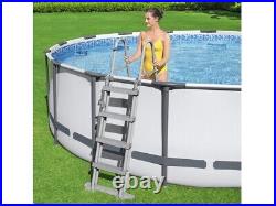 Bestway 56420 Pro Steel Swimming 12ft x 48 (3.66m x 1.22m) SET Ladder Cover F