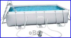 Bestway 56441 Power Steel Above Ground Rectangular Swimming Pool 404x201x100 Cm