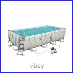 Bestway 56466 Above Ground Steel Frame Swimming Pool Rectangular 122x274x549cm