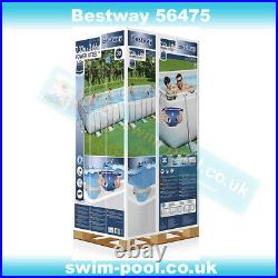 Bestway 56475 Above Ground Swimming Pool Rectangular Power 24' X 12' X 52 UK