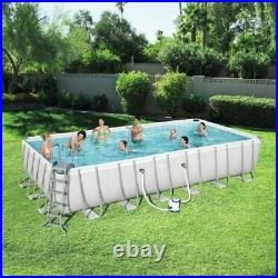 Bestway 56475 Swimming Pool 24FT Power Steel 732 x 366 x 132 cm