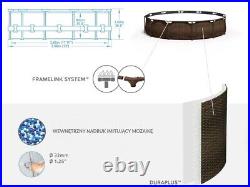 Bestway 56709 Steel Pro Deluxe Brown 12 FT x 39.5 Pool 366 x 100 cm SET Rattan