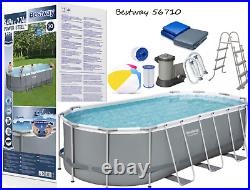 Bestway 56710 Frame Swimming Pool 18FT (549 x 274 x 122cm) Oval Frame