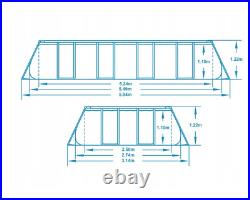 Bestway 56710 Frame Swimming Pool 18FT (549 x 274 x 122cm) Oval Frame-11 in set