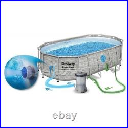 Bestway 56714 SET 14 ft x 8 ft x 39.5 OVAL Vista Swimming Pool 427x250x100 cm +