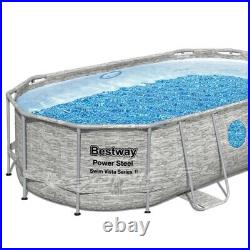 Bestway 56714 SET 14 ft x 8 ft x 39.5 OVAL Vista Swimming Pool 427x250x100 cm +