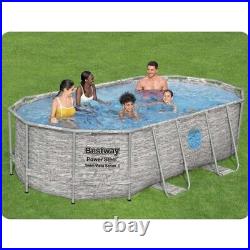 Bestway 56714 SET 14 ft x 8 ft x 39.5 OVAL Vista Swimming Pool 427x250x100 cm +