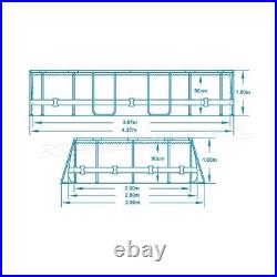 Bestway 56714 SET 14 ft x 8 ft x 39.5 OVAL Vista Swimming Pool 427x250x100 cm +