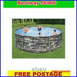 Bestway 56966 Above Ground Swimming Pool 16 ft x 48inch SET 1