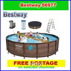 Bestway 56977 Above Ground Pool Vista Series Round 18ft x 48in/5.49m x 1.22m