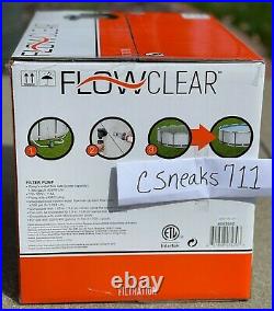 Bestway 58390E Flowclear 1500 GPH Filter Pump for Above Ground Swimming Pool