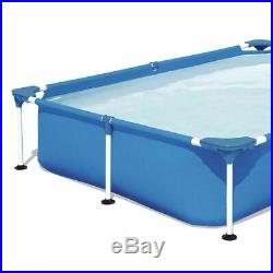 Bestway 7.25ft x 5ft x 17in Steel Pro Rectangular Above Ground Swimming Pool